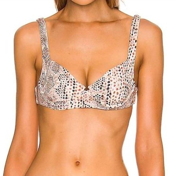 Vitamin A Demi Bikini Top in Mojave Snake | Size: Small | Excellent Condition - Picture 5 of 6